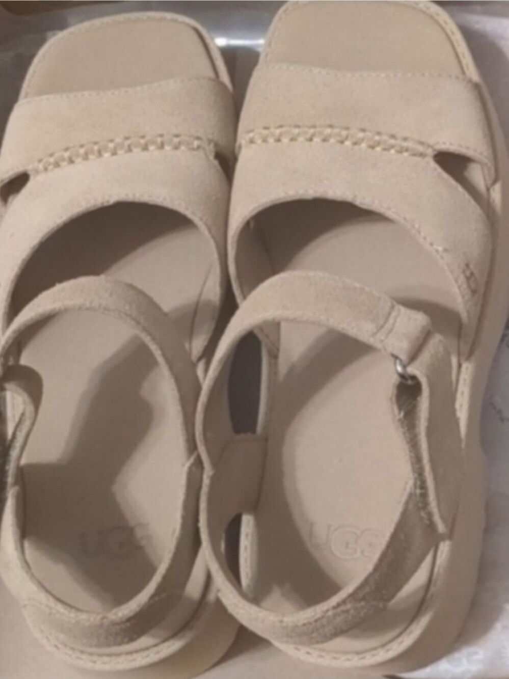 New Ugg New Height Ankle Strap Sandals color Mustard Seedsize 9 - Picture 5 of 9